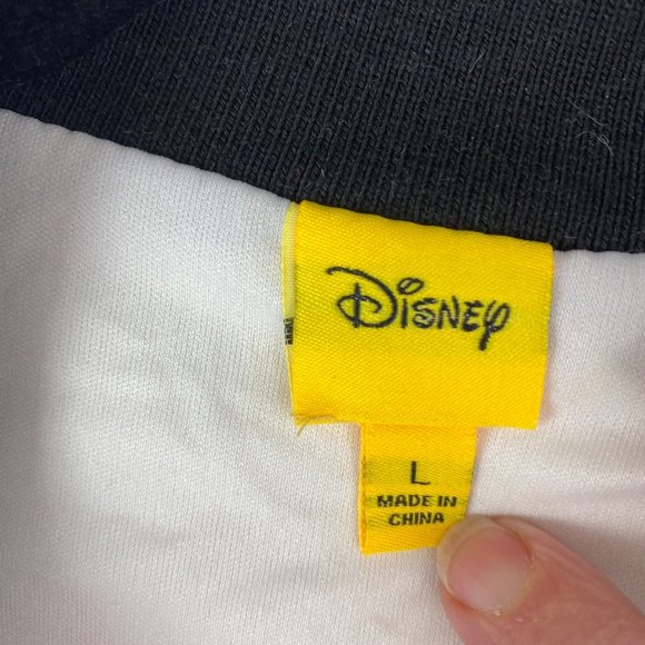 Disney Faux Fur Jacket Mickey Mouse size Large White - Picture 5 of 5